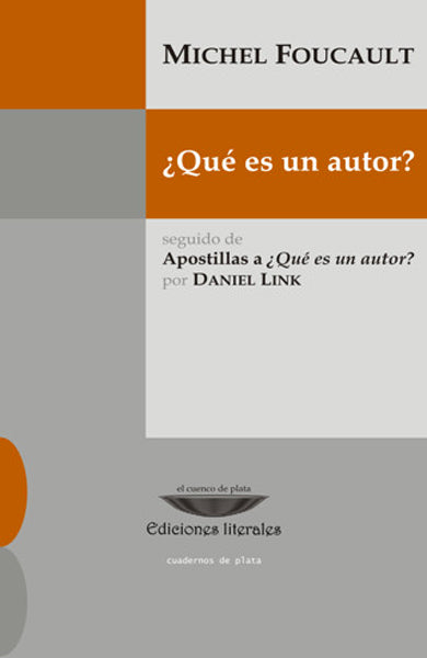 ¿QUÉ ES UN AUTOR?