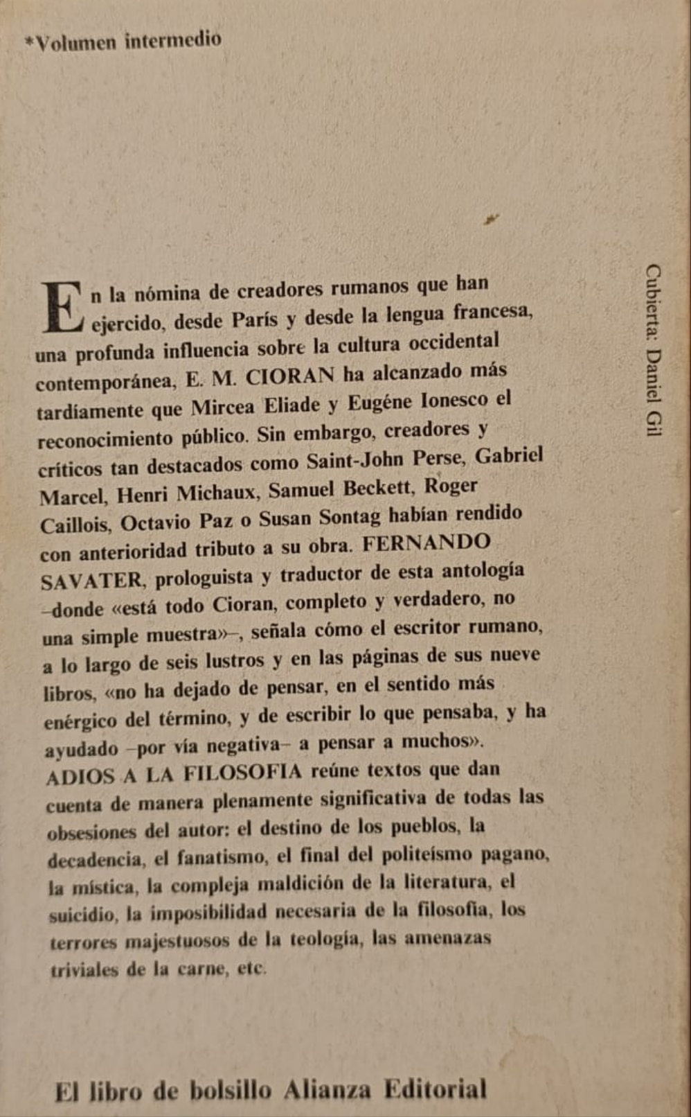 ADIÓS A LA FILOSOFÍA