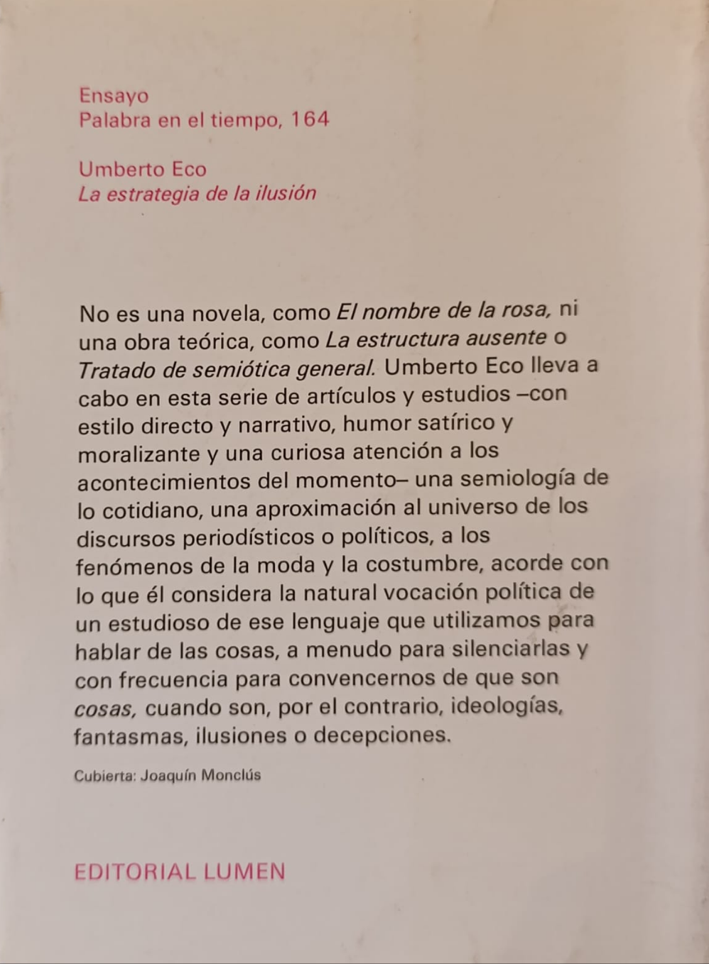 LA ESTRATEGIA DE LA ILUSIÓN