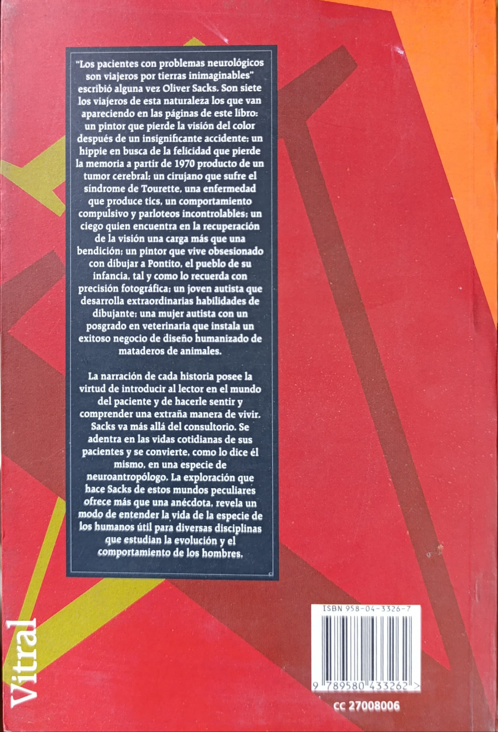 UN ANTROPÓLOGO EN MARTE siete historias paradójicas