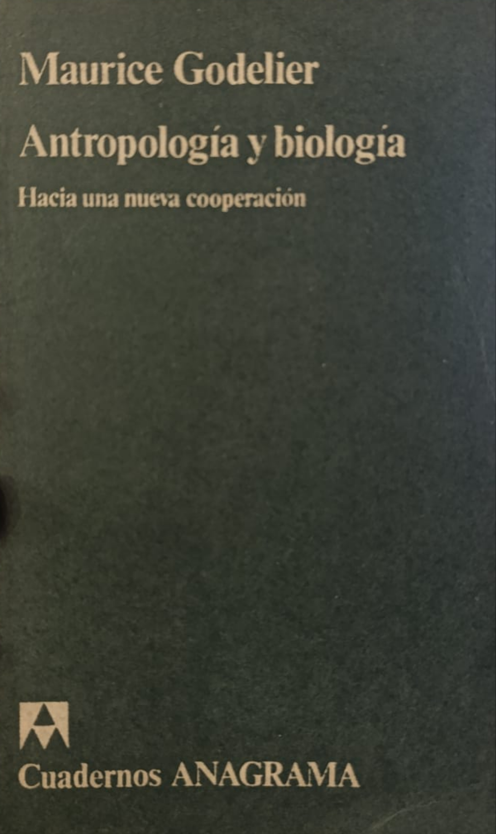 ANTROPOLOGÍA Y BIOLOGÍA hacia una nueva cooperación