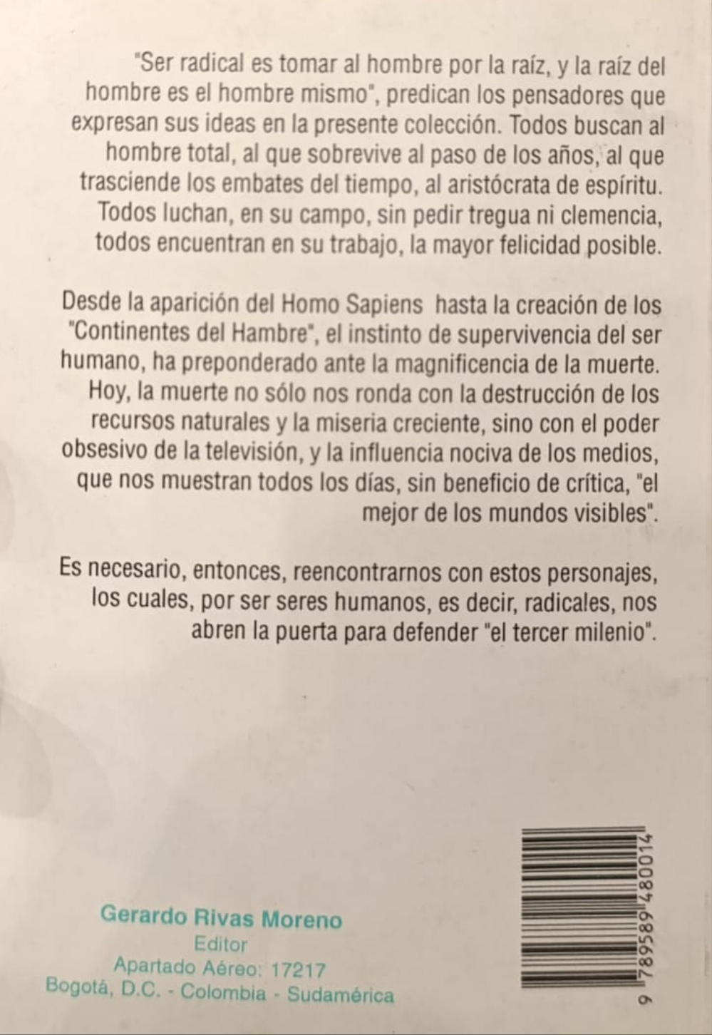 LAS TRES ECOLOGÍAS cuadernillos para el tercer milenio
