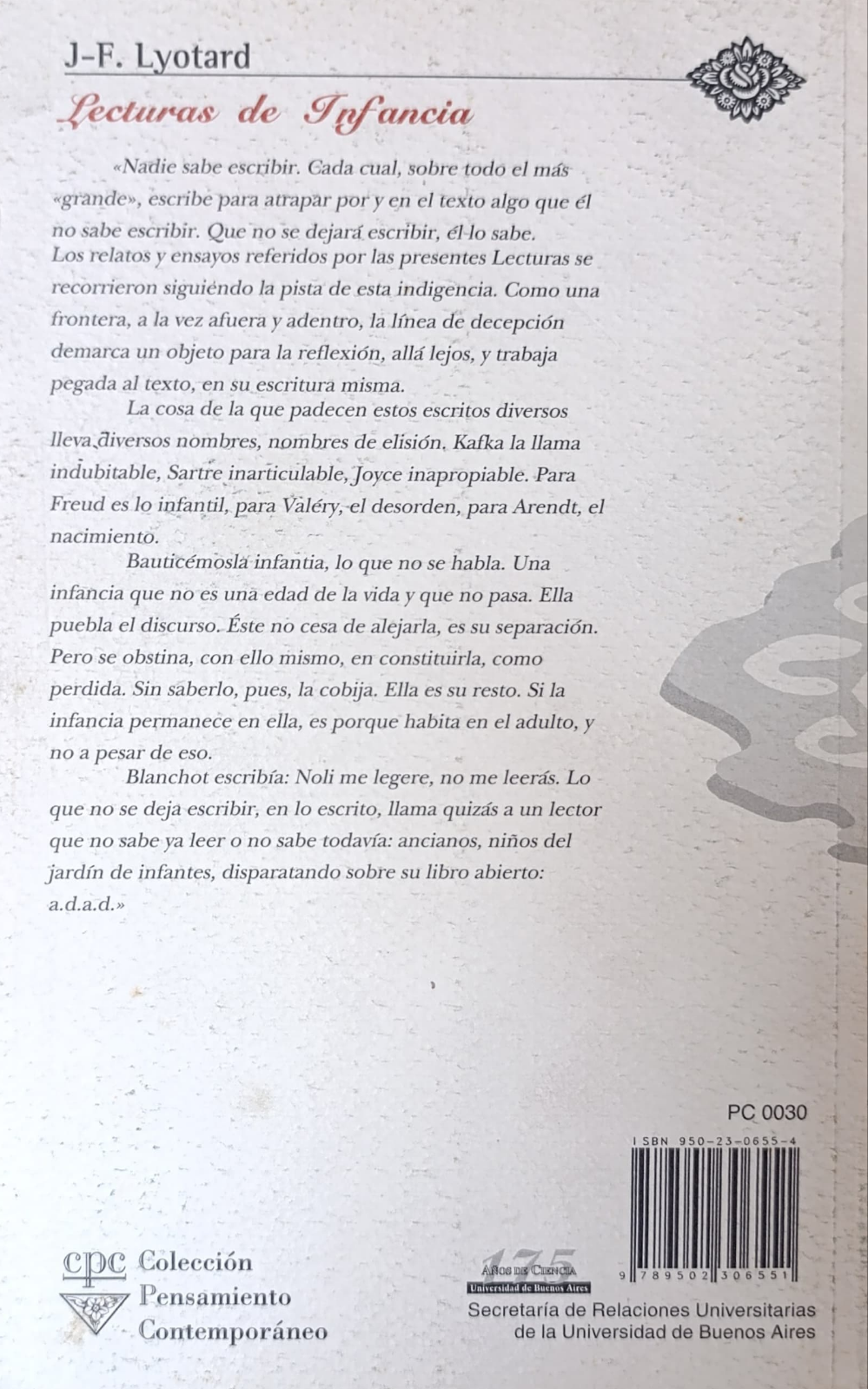 LECTURAS DE INFANCIA
