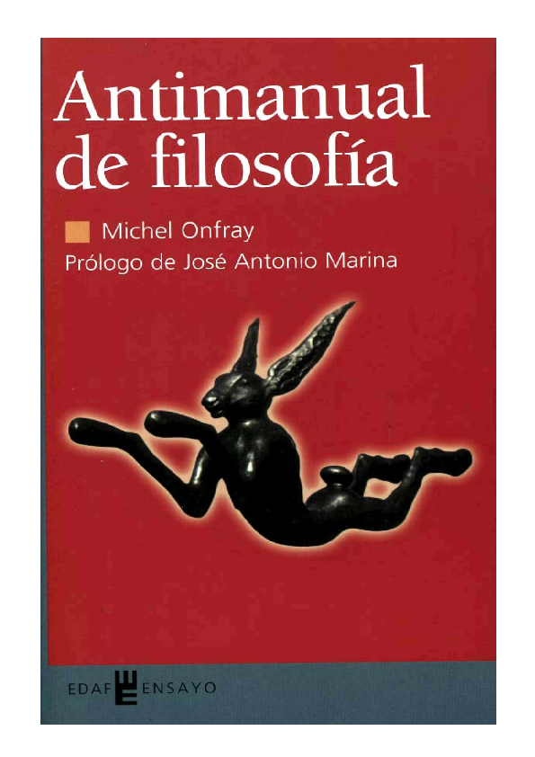 ANTIMANUAL DE FILOSOFIA - MICHEL ONFRAY