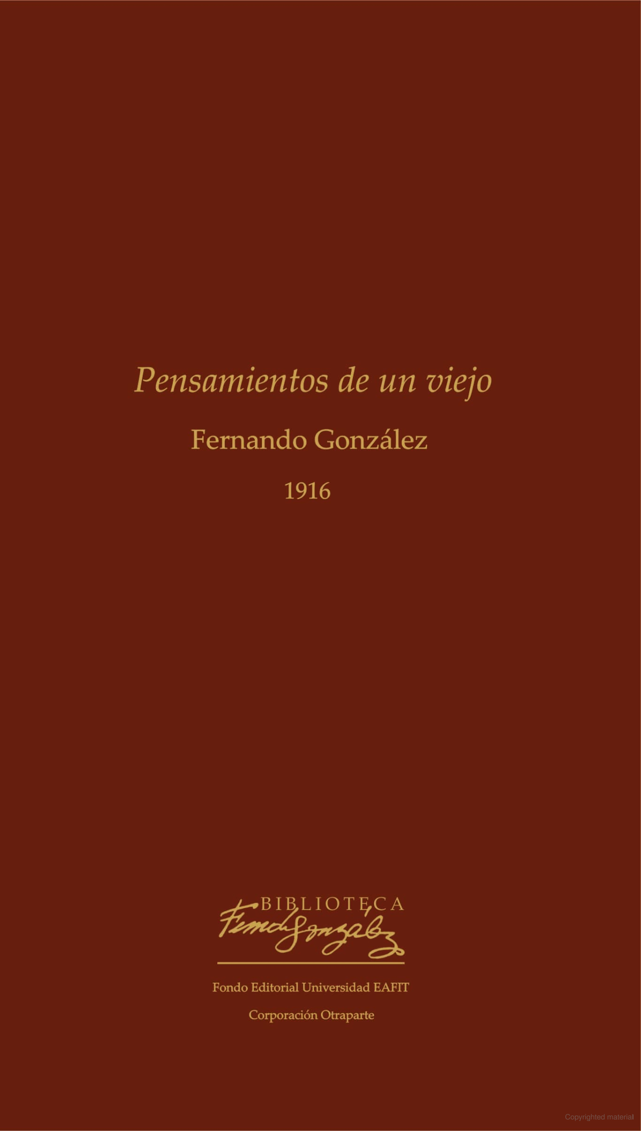 PENSAMIENTOS DE UN VIEJO