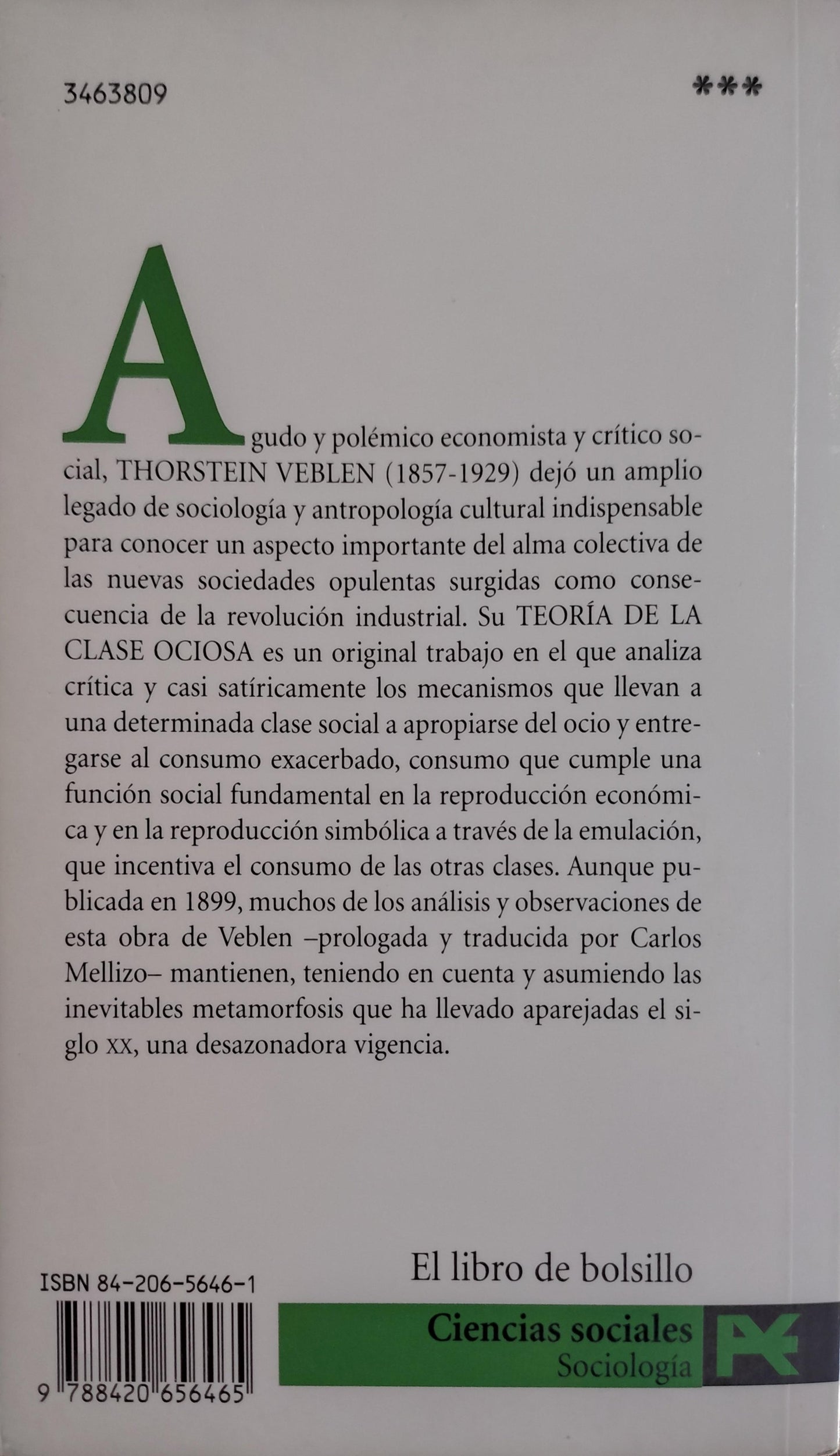 TEORÍA DE LA CLASE OCIOSA