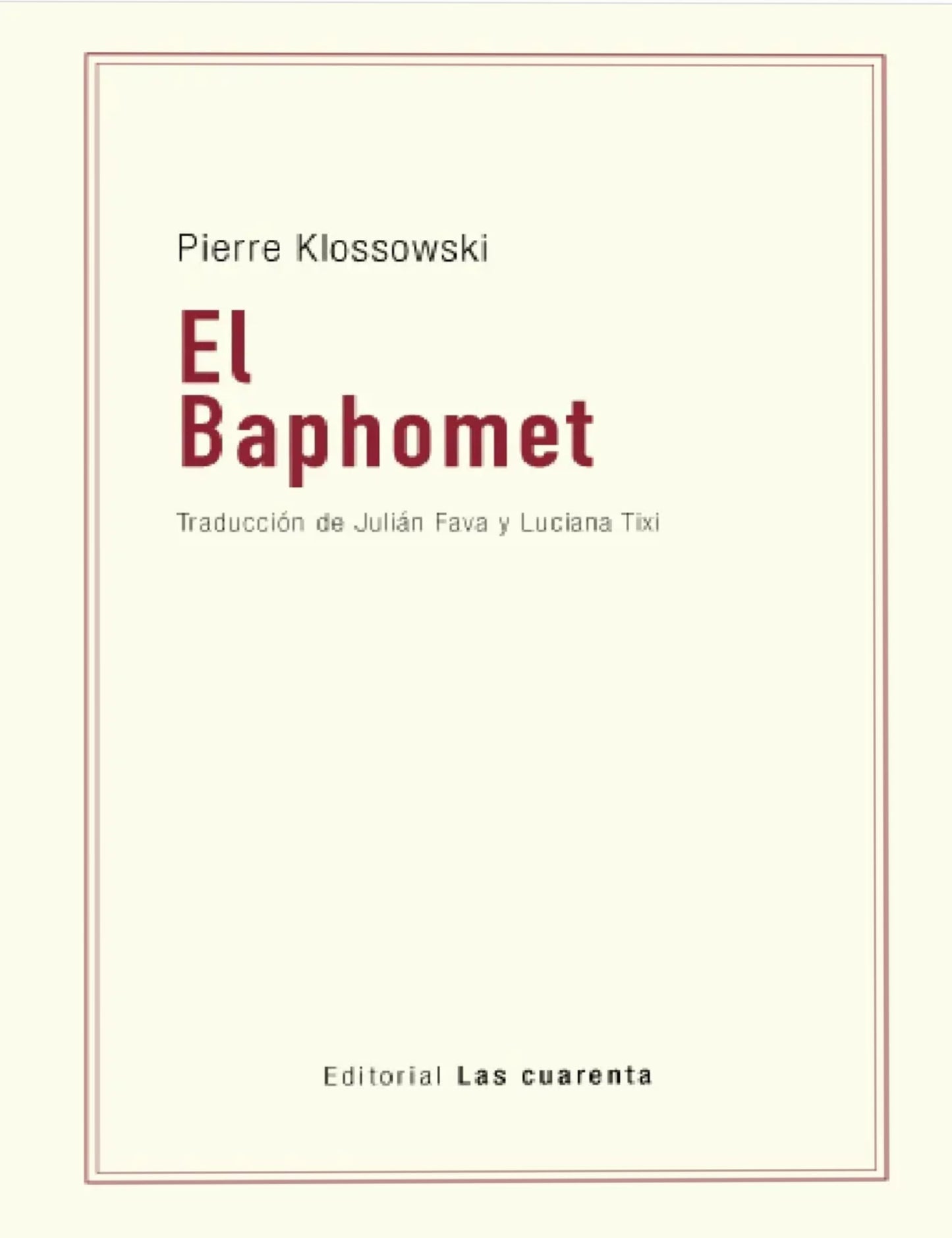 EL BAPHOMET