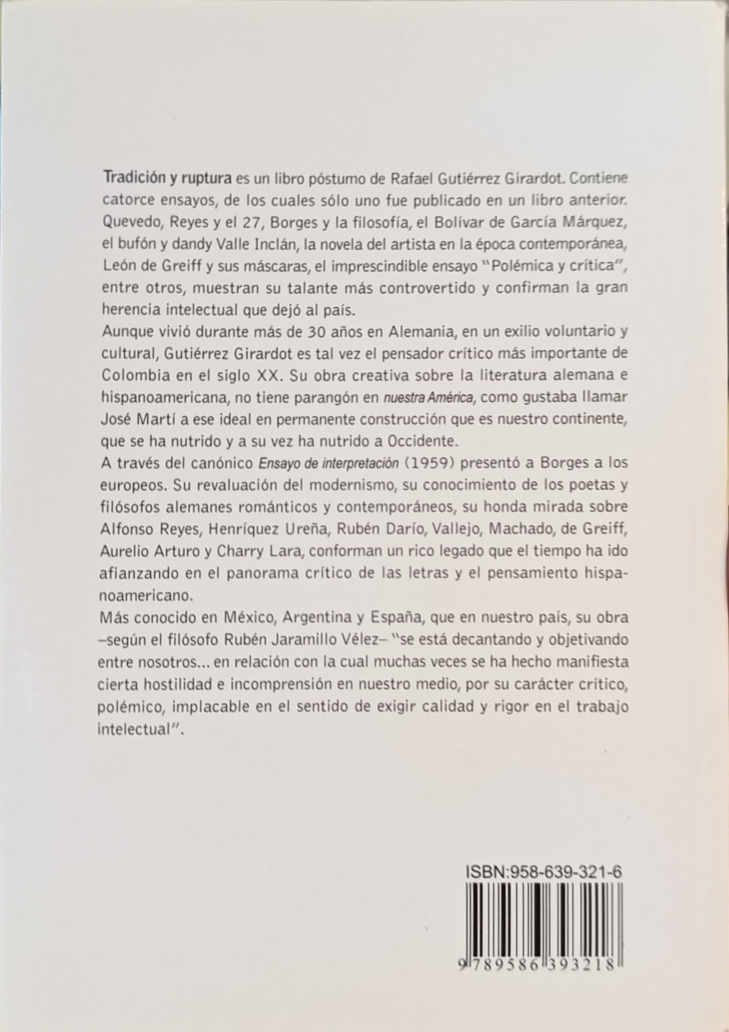 TRADICION Y RUPTURA
