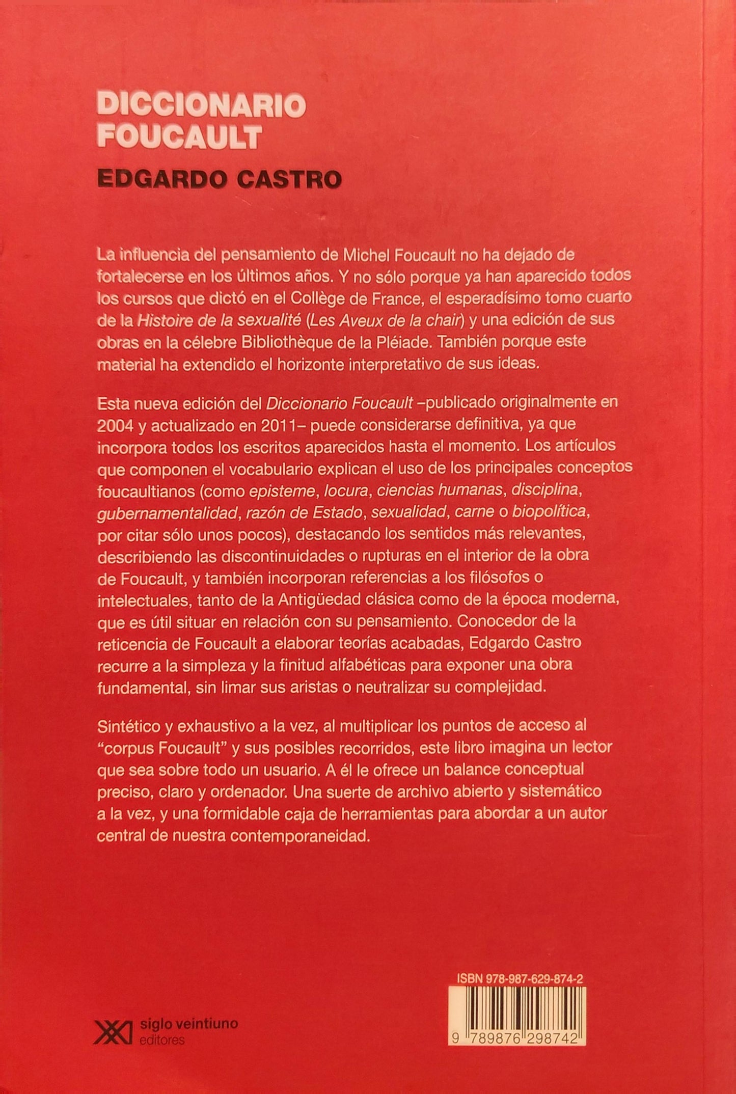 DICCIONARIO FOUCAULT temas, conceptos y autores