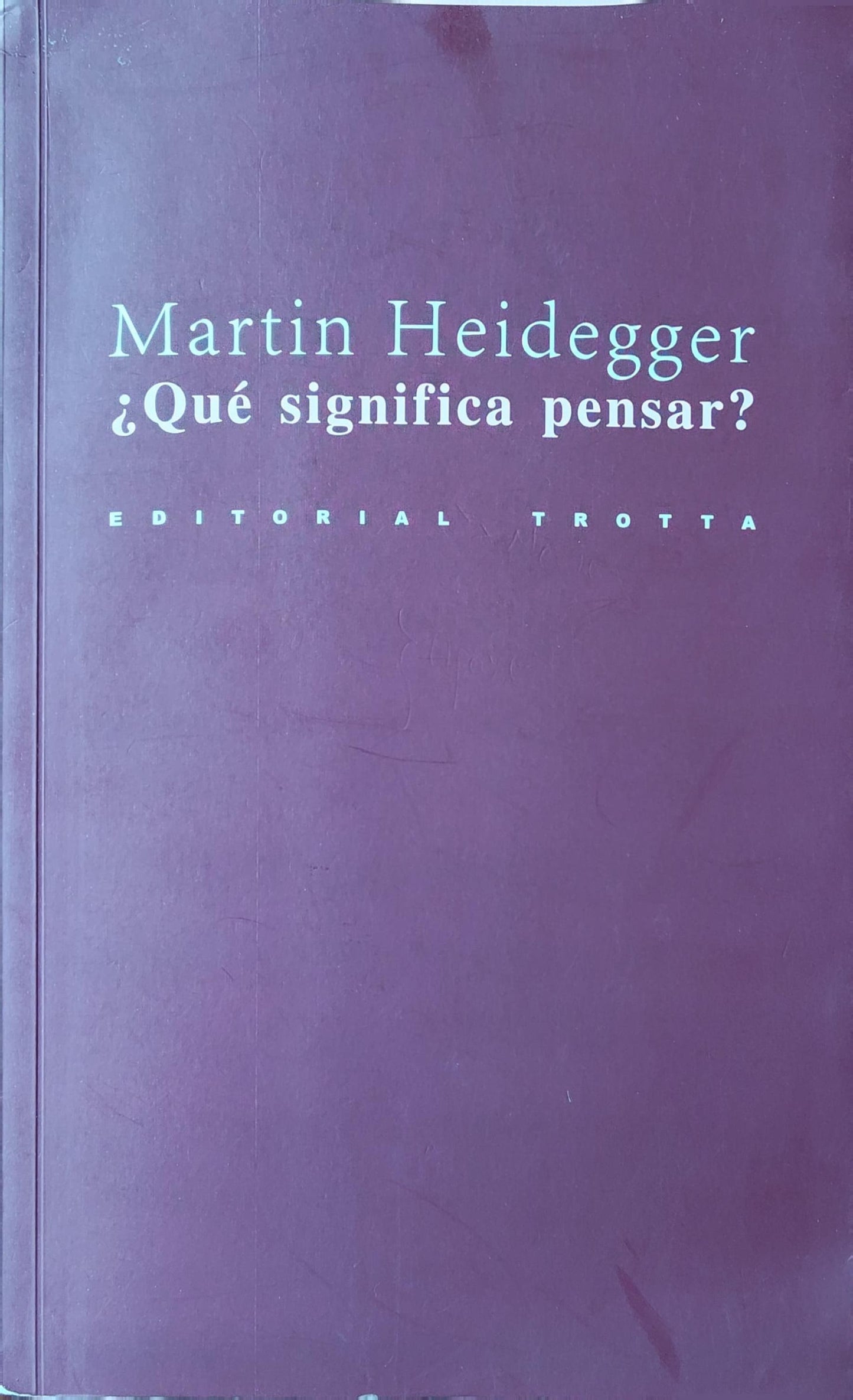 ¿QUÉ SIGNIFICA PENSAR?