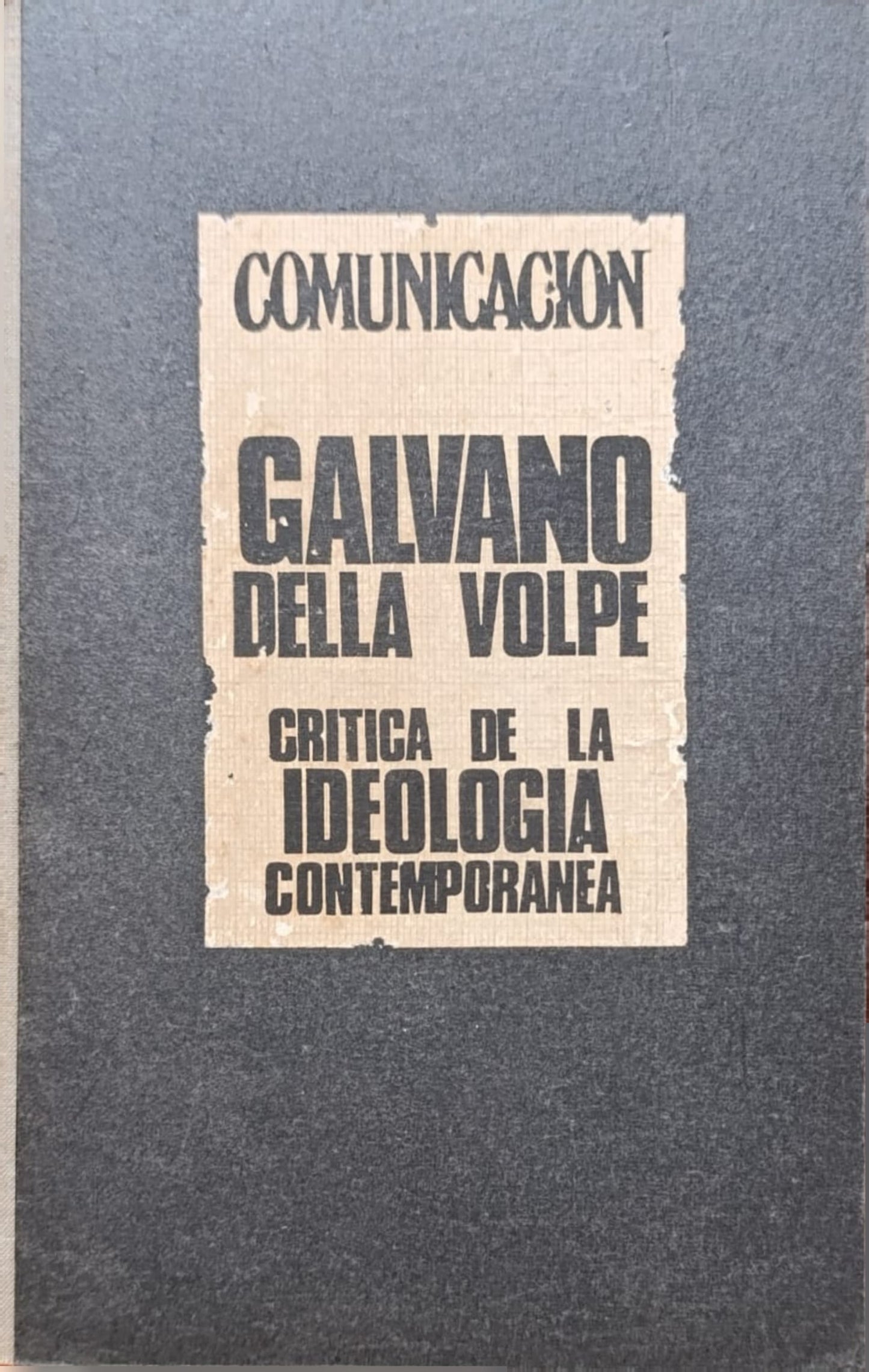 CRITICA DE LA IDEOLOGIA CONTEMPORANEA