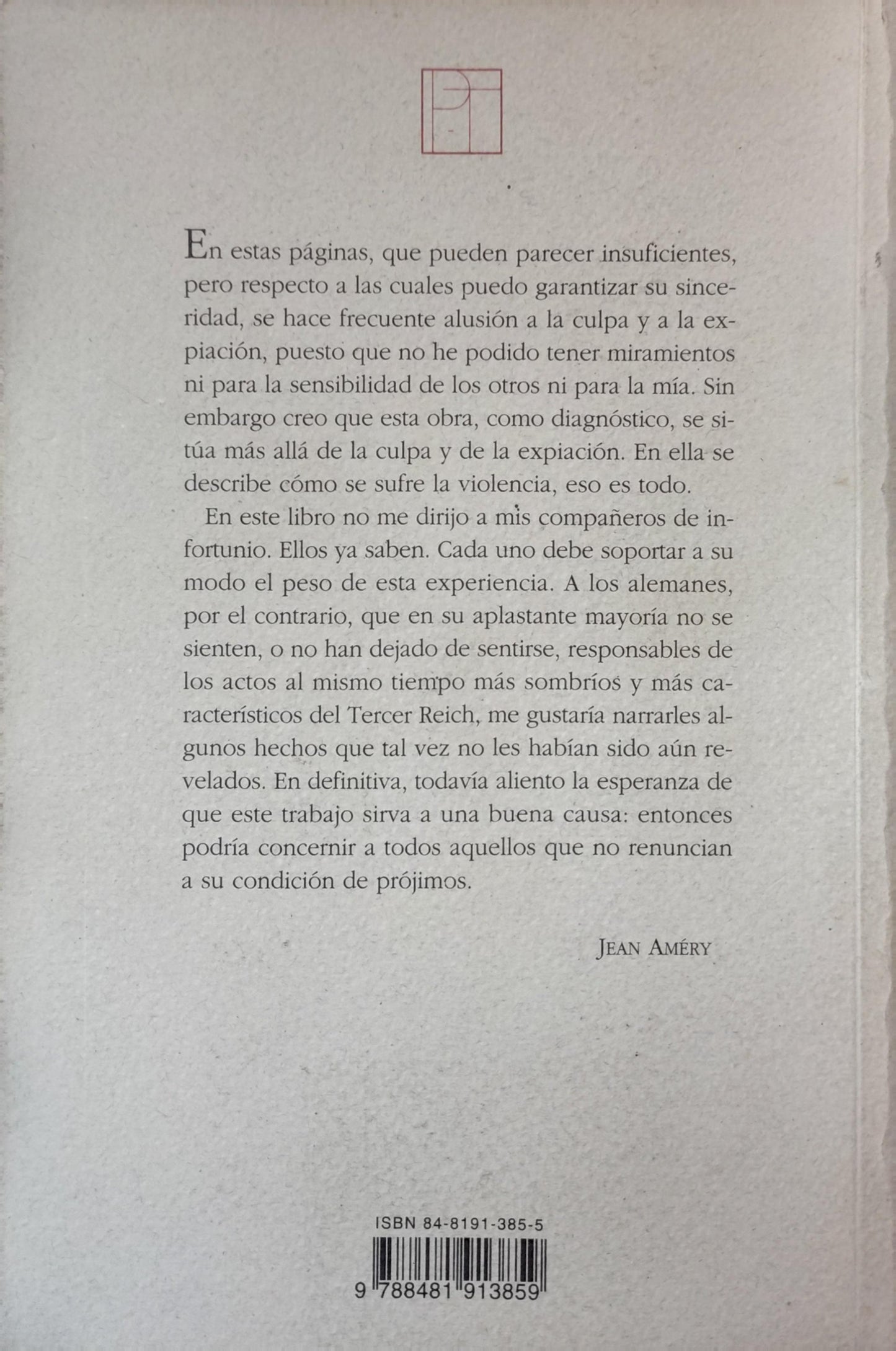 MAS ALLA DE LA CULPA Y LA EXPIACION