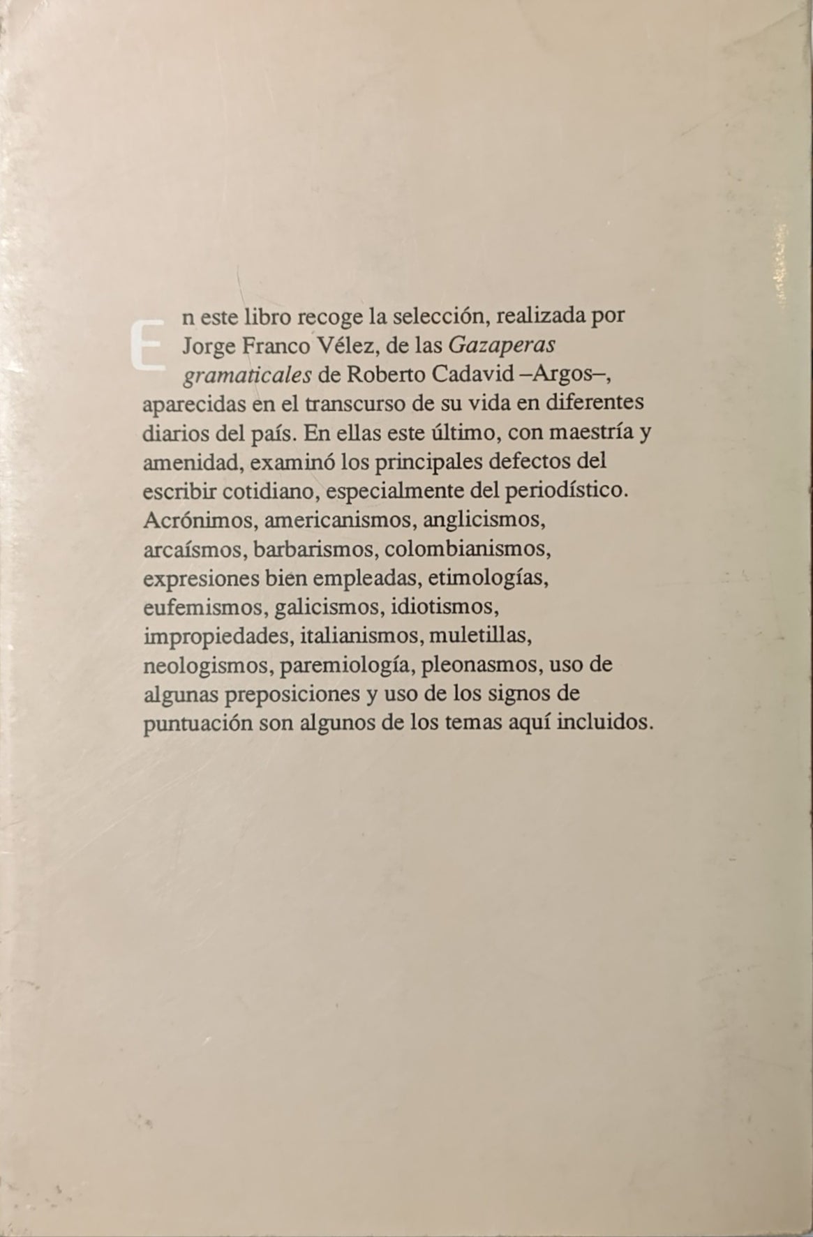 GAZAPERAS GRAMATICALES