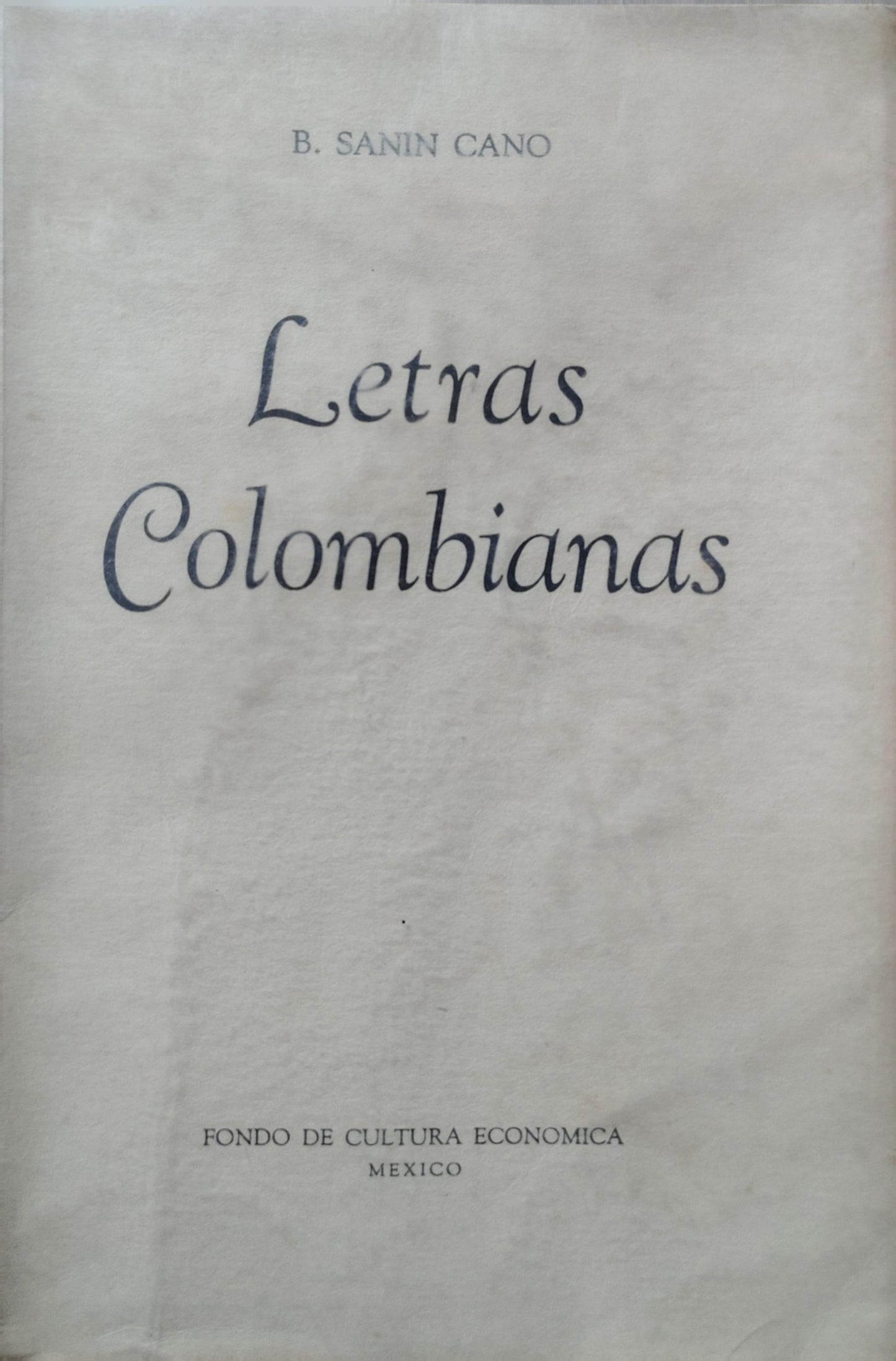 LETRAS COLOMBIANAS