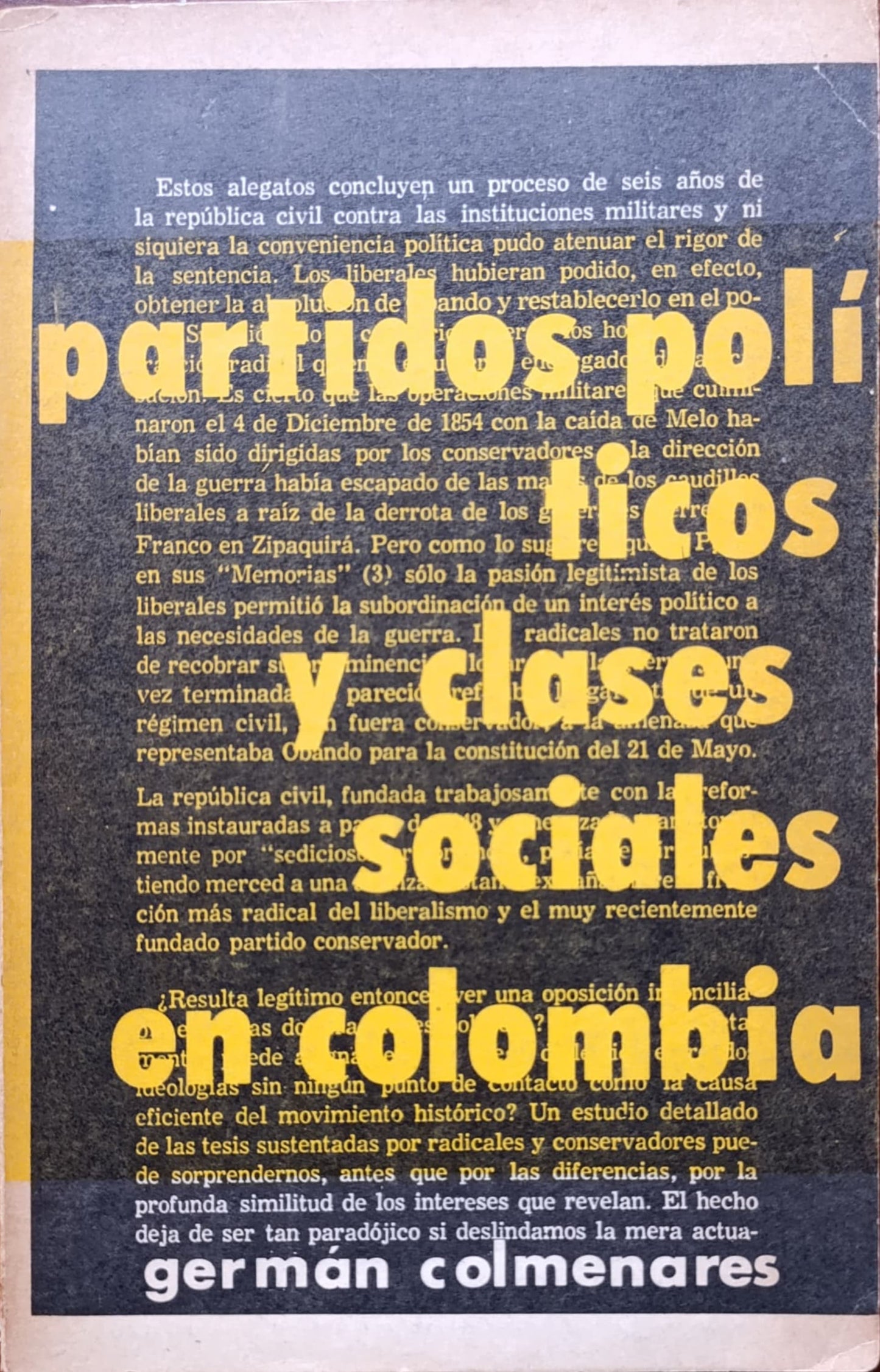 PARTIDOS POLÍTICOS Y CLASES SOCIALES EN COLOMBIA