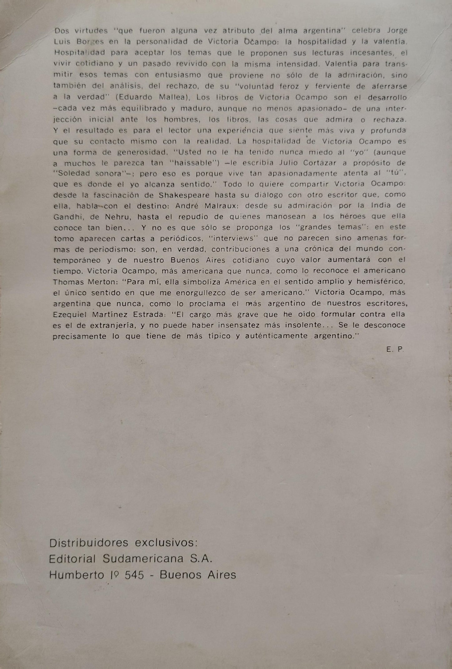 TESTIMONIOS octava serie 1968/1970