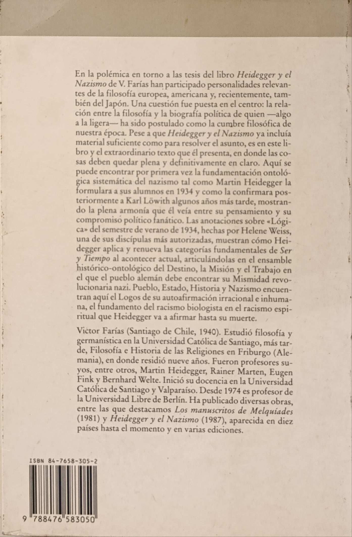 LOGICA. LECCIONES DE M. HEIDEGGER