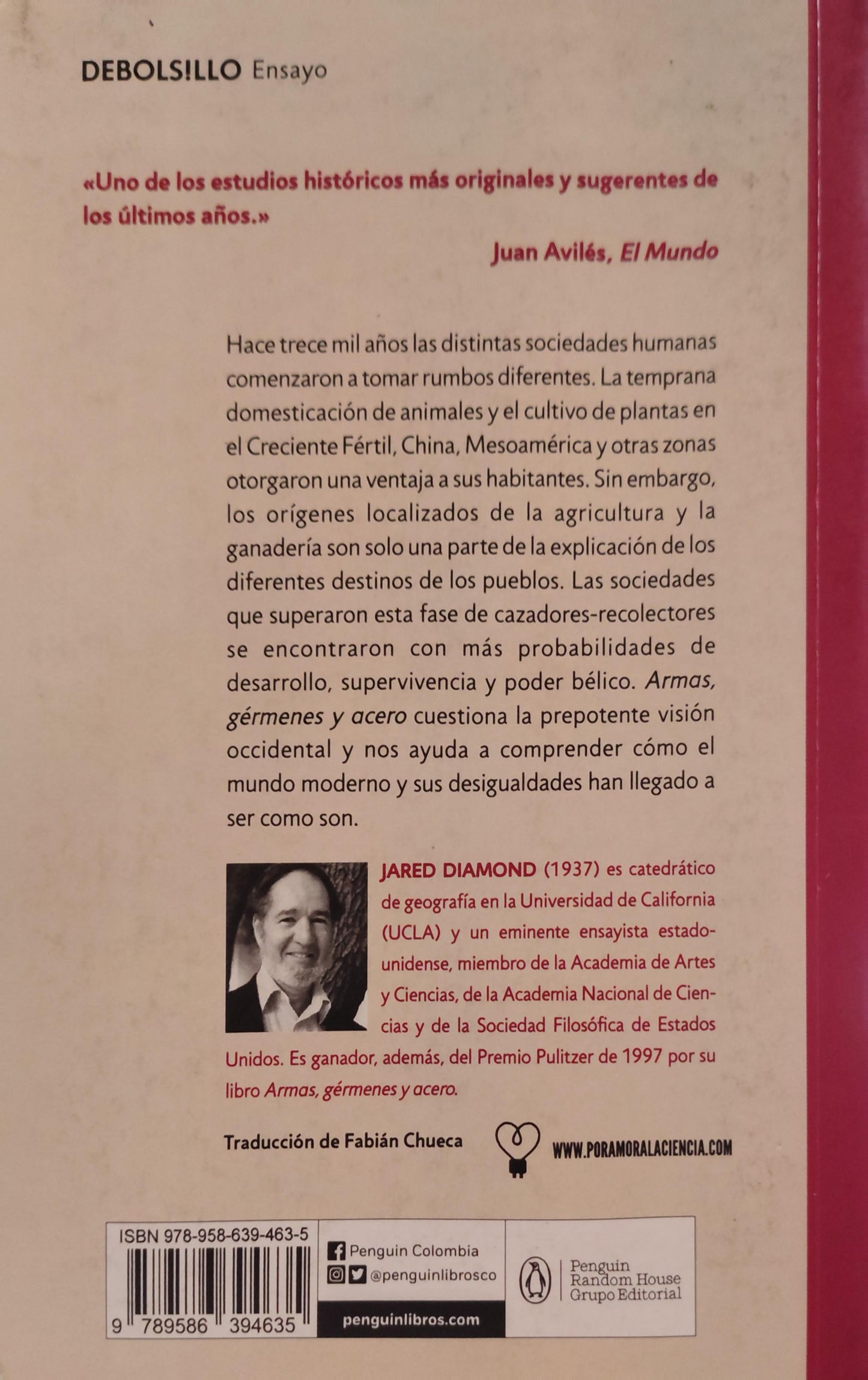 ARMAS, GÉRMENES Y ACERO breve historia de la humanidad en los últimos trece mil años