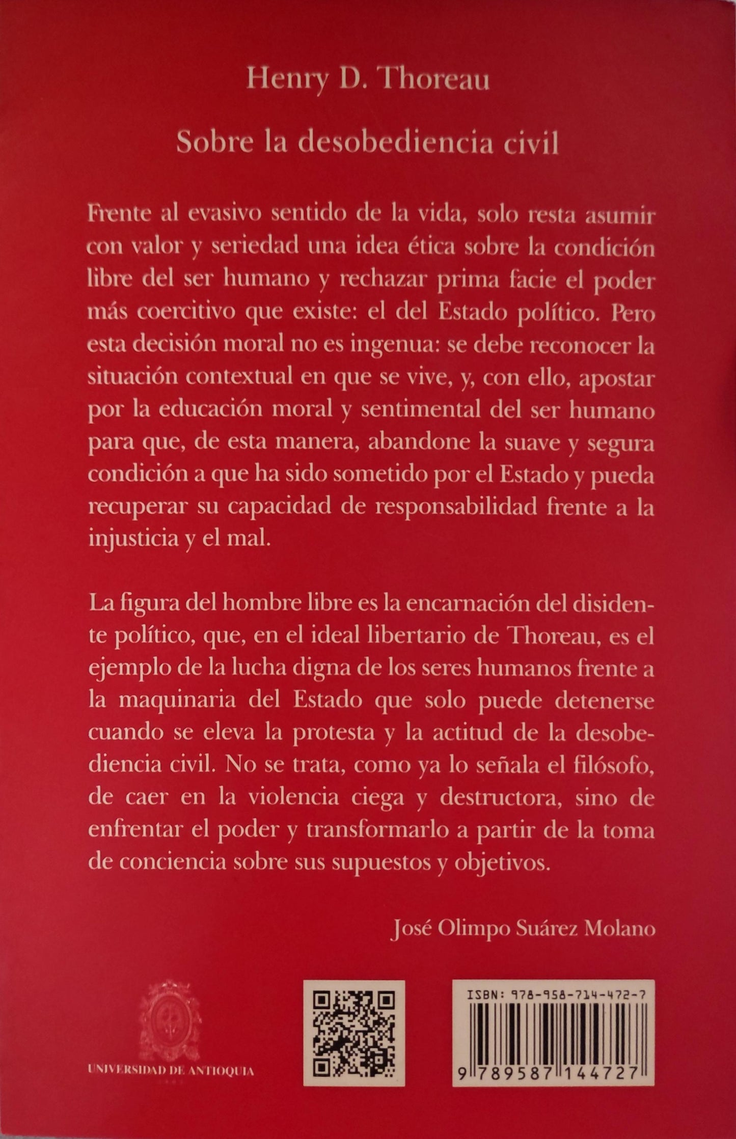 SOBRE LA DESOBEDIENCIA CIVIL