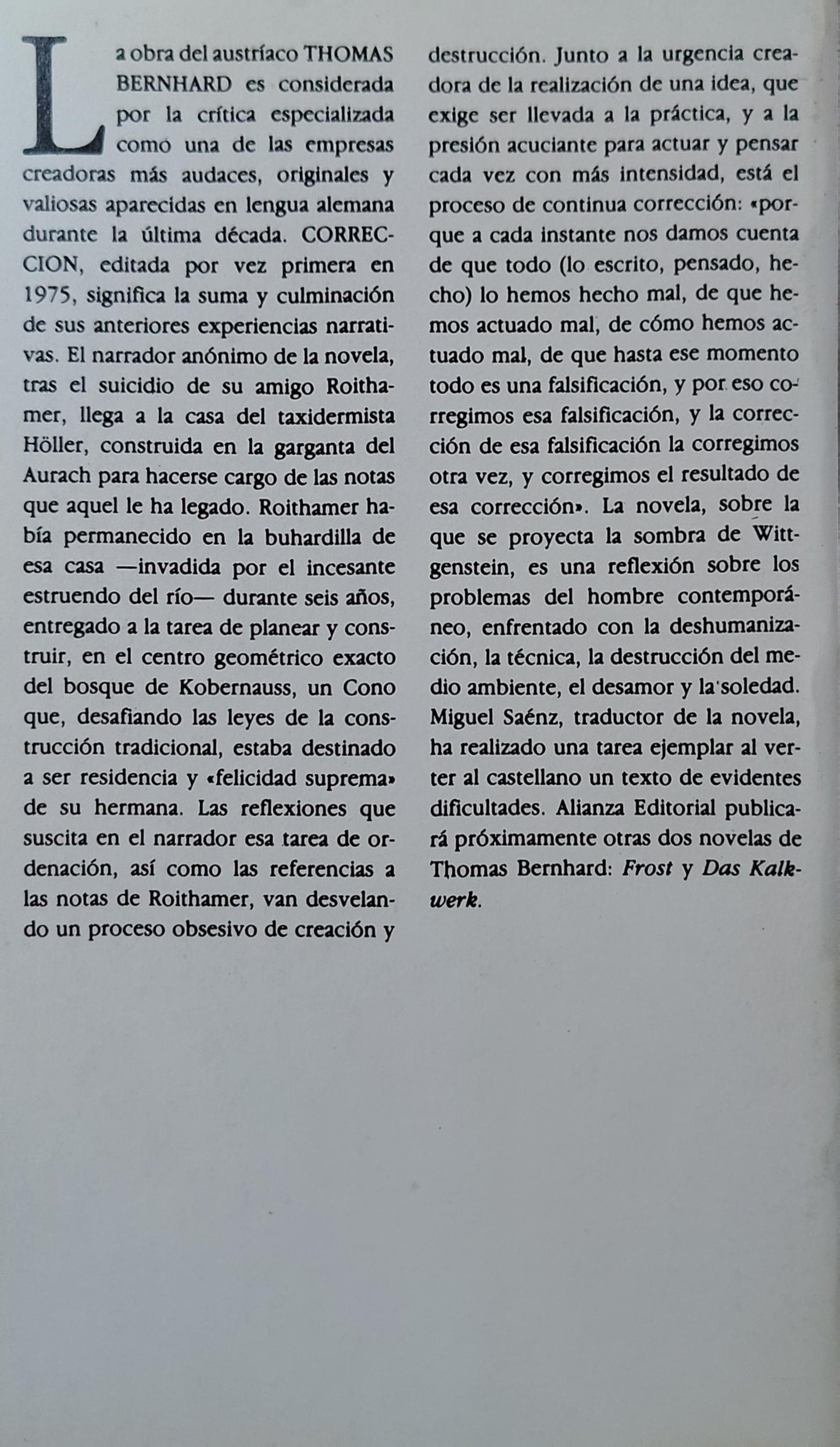 CORRECCIÓN