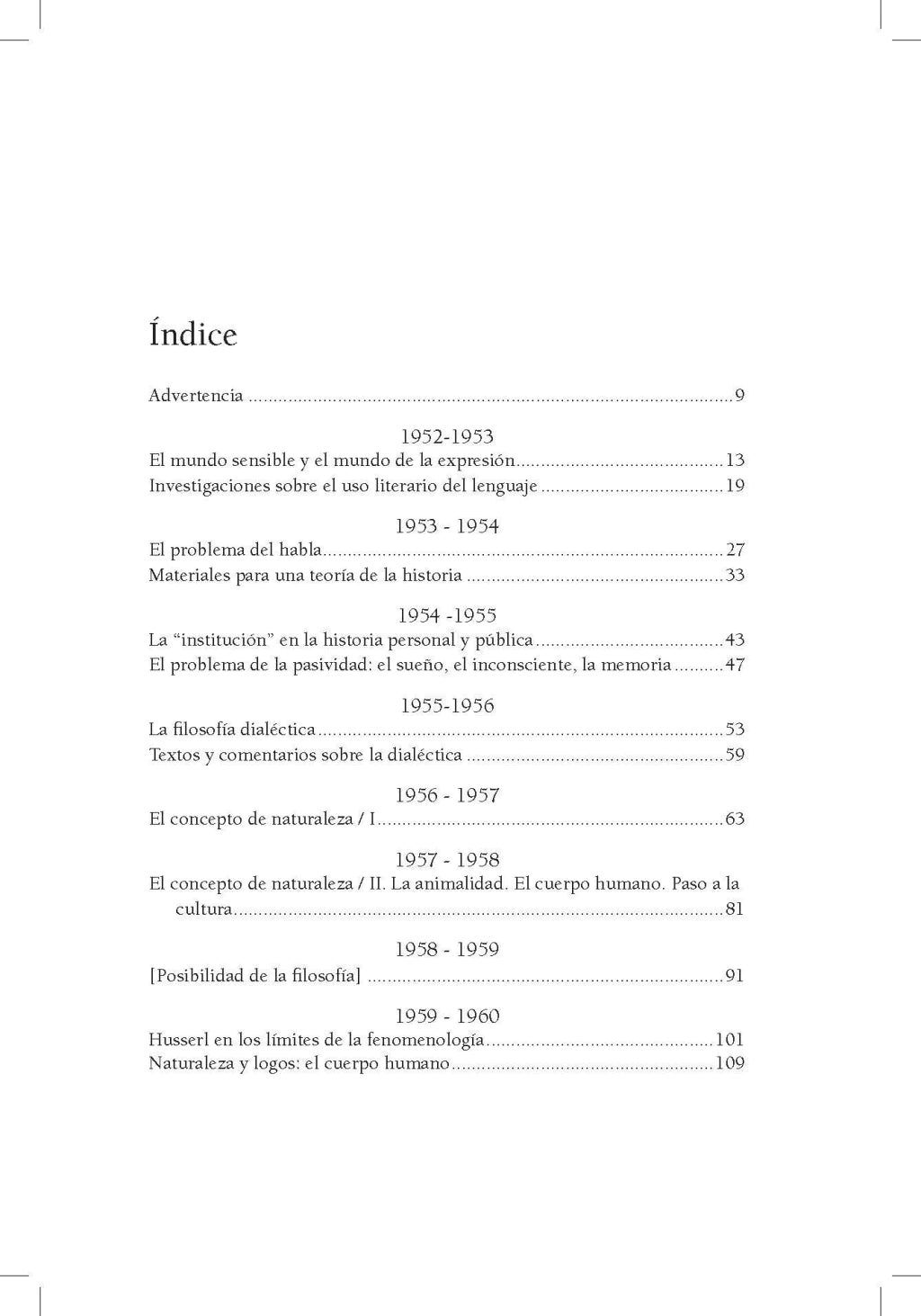 FILOSOFÍA Y LENGUAJE college de France, 1952-1960