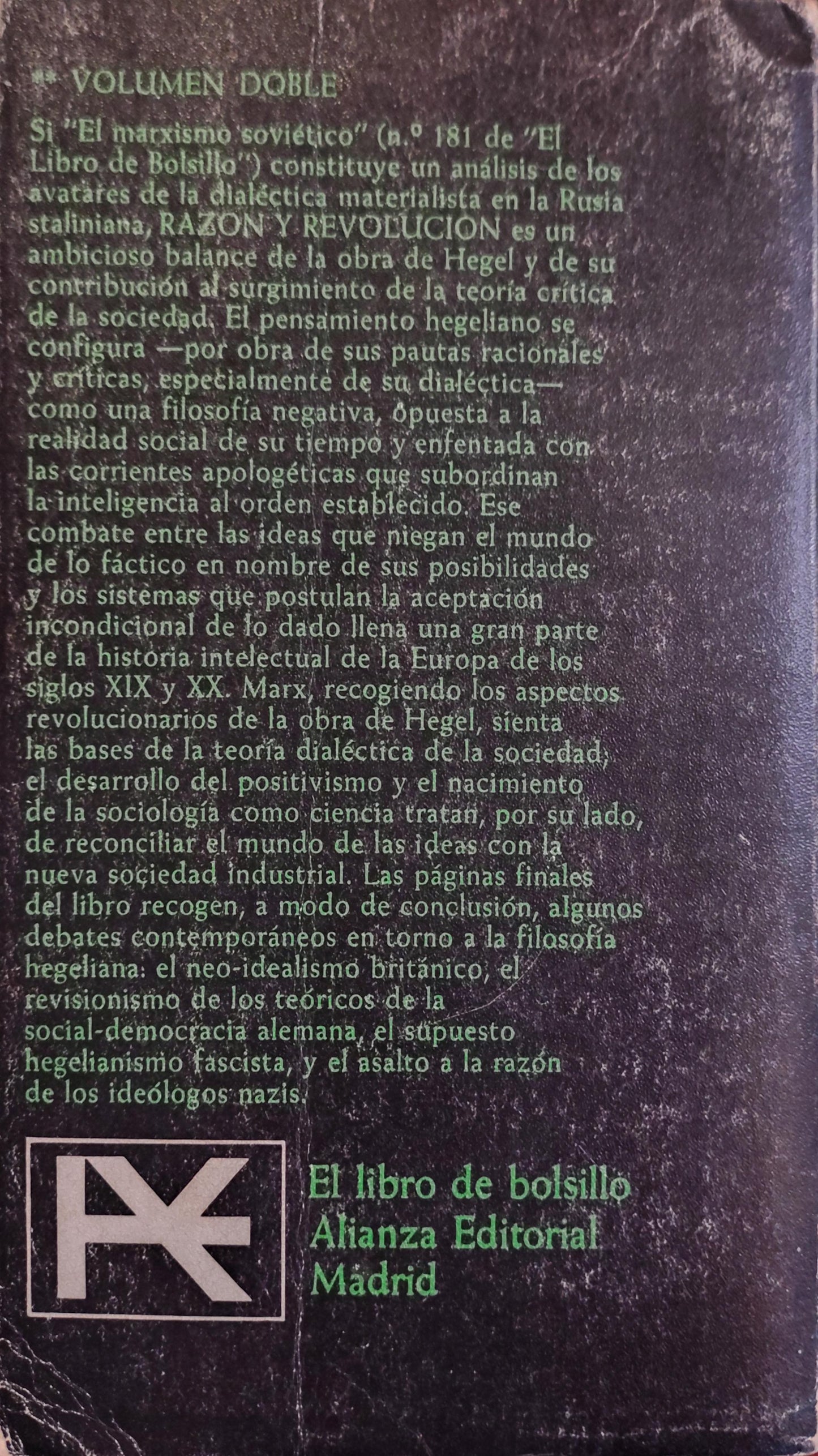 RAZÓN Y REVOLUCIÓN