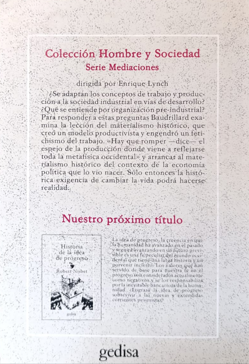 EL ESPEJO DE LA PRODUCCIÓN