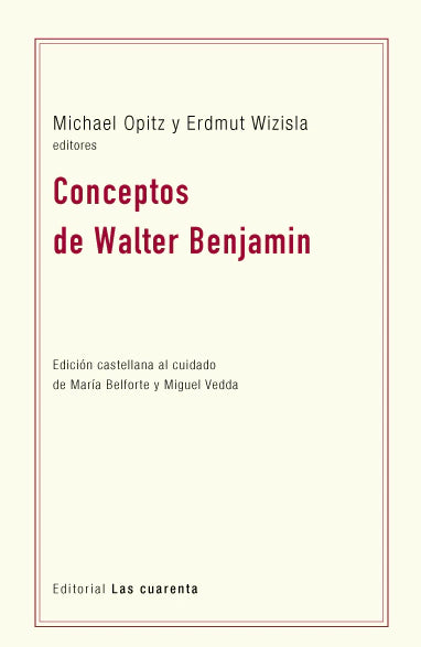 CONCEPTOS DE WALTER BENJAMIN