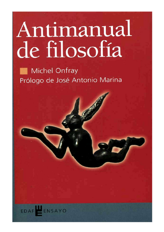 ANTIMANUAL DE FILOSOFIA - MICHEL ONFRAY