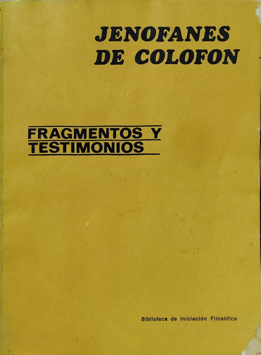 FRAGMENTOS Y TESTIMONIOS