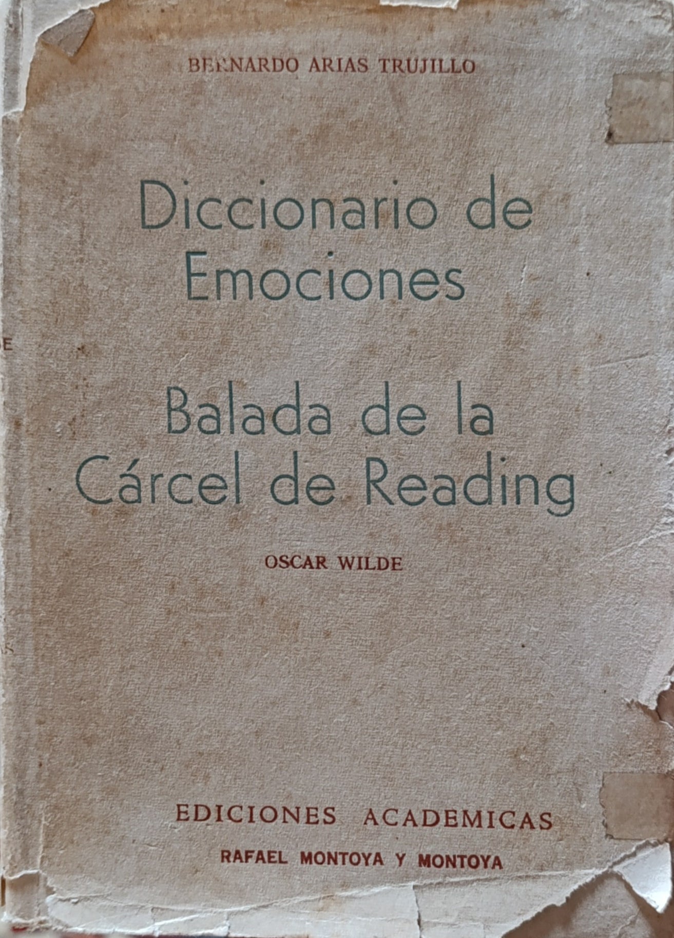 DICCIONARIO DE EMOCIONES/ BALADA DE LA CARCEL DE READING
