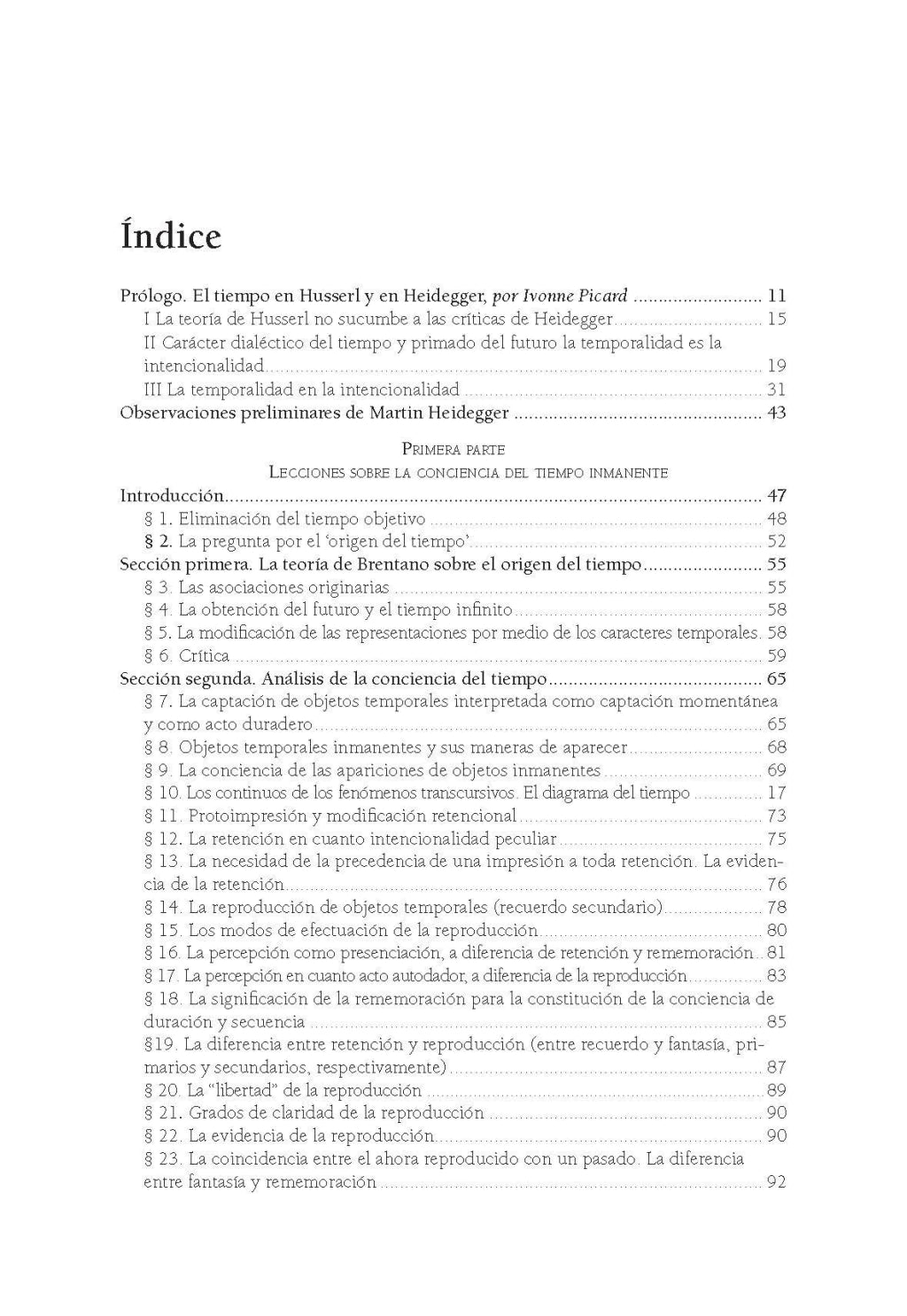 FENOMENOLOGÍA DE LA CONCIENCIA INMANENTE DEL TIEMPO