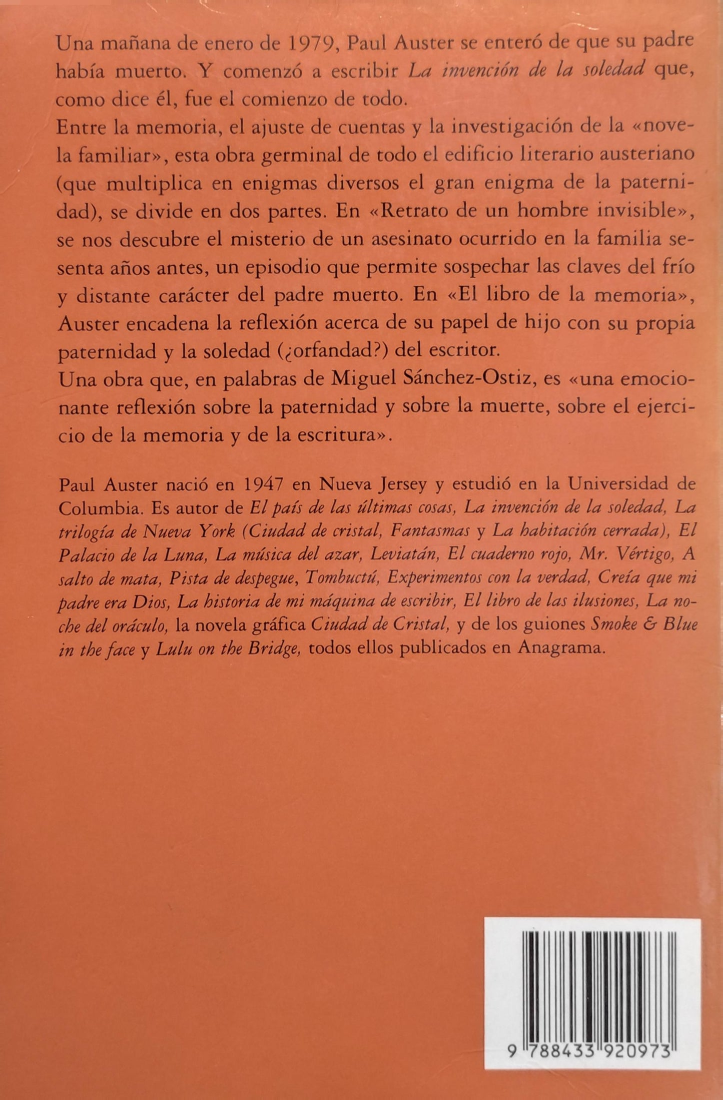 LA INVENCIÓN DE LA SOLEDAD