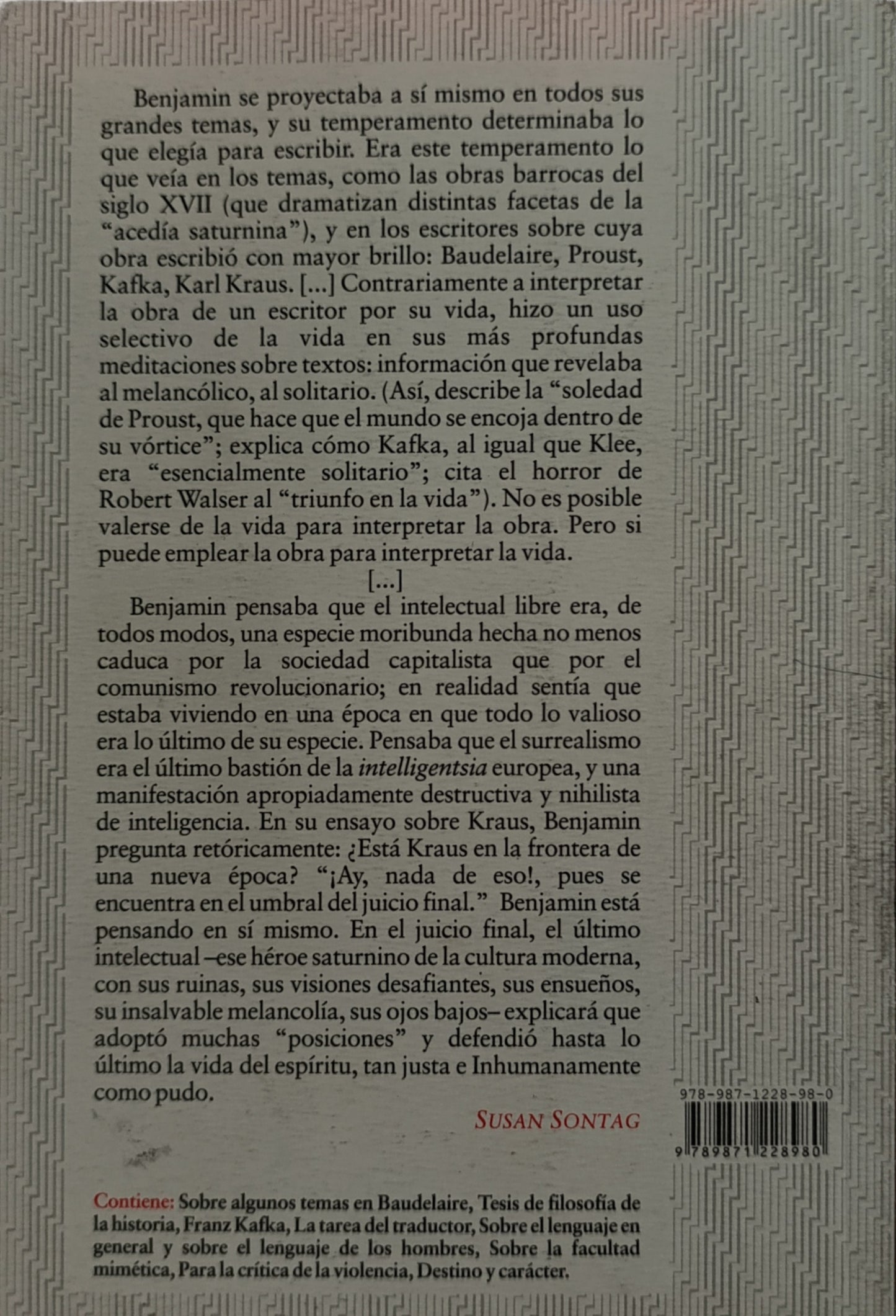 ENSAYOS ESCOGIDOS Walter Benjamin