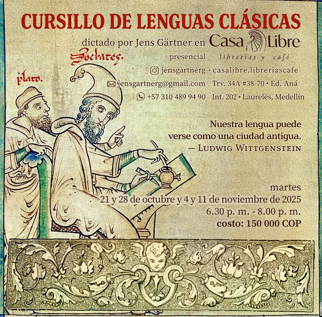 CURSILLO DE LENGUAS CLÁSICAS