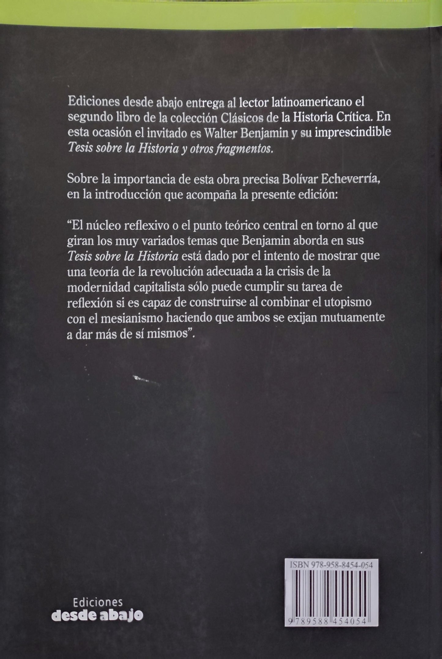 TESIS SOBRE LA HISTORIA Y OTROS FRAGMENTOS